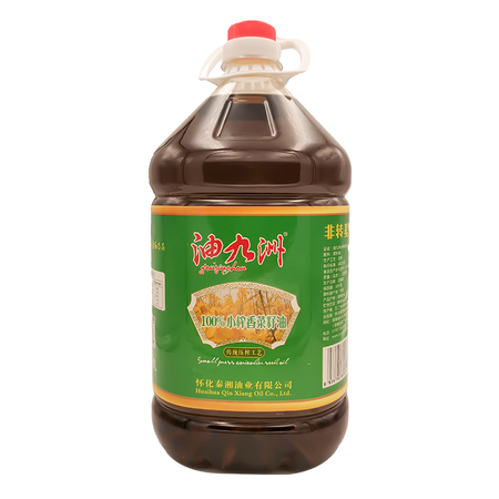 油九洲小榨香菜籽油5L